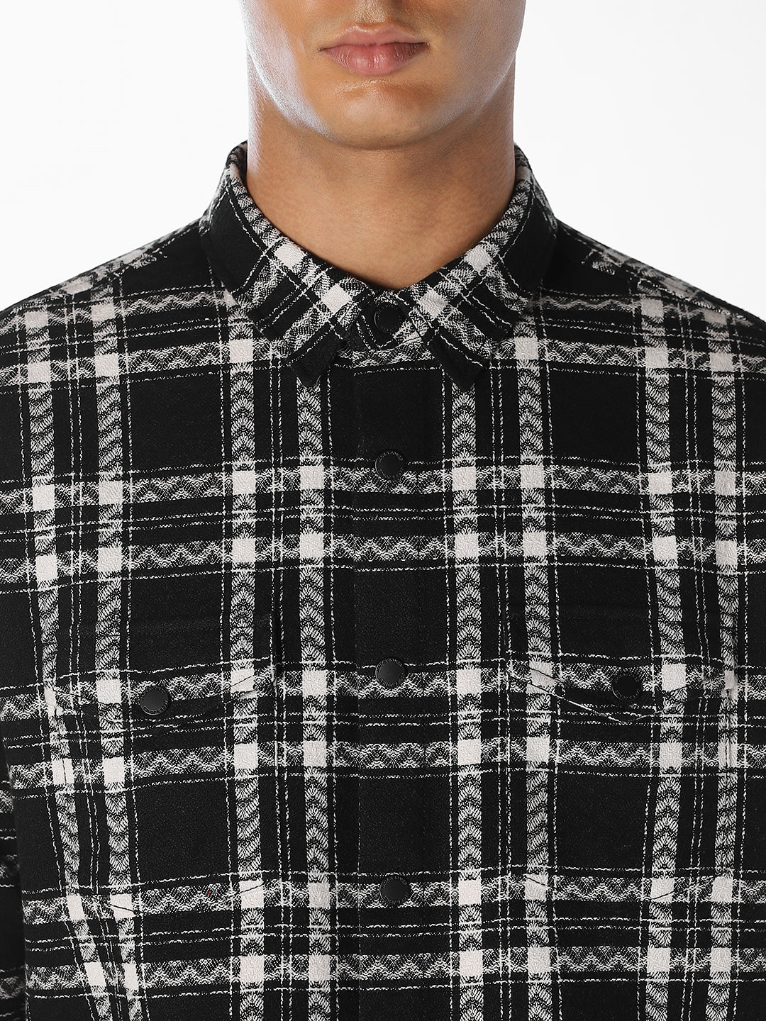 Check Print Cotton Shirt