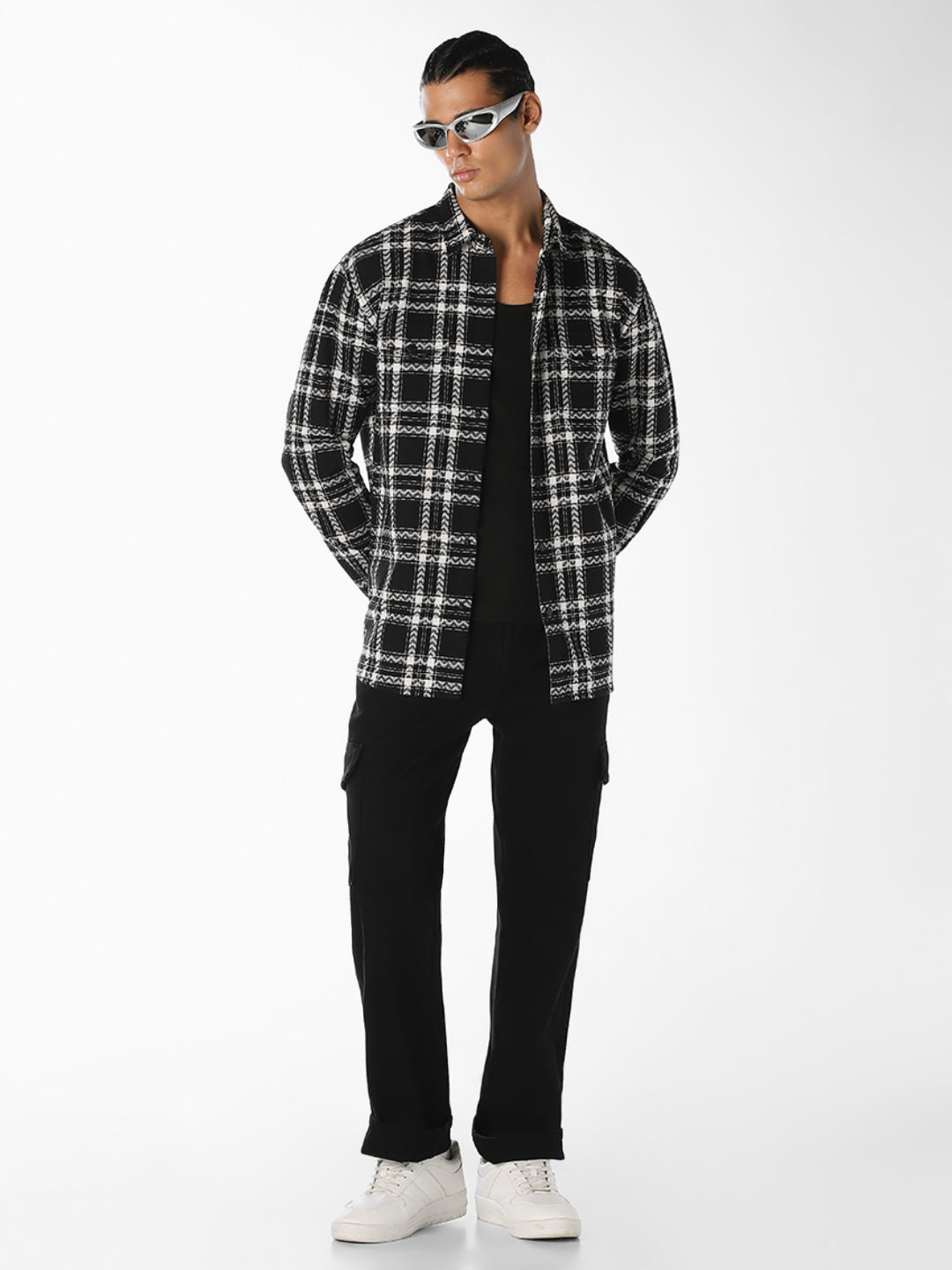 Check Print Cotton Shirt