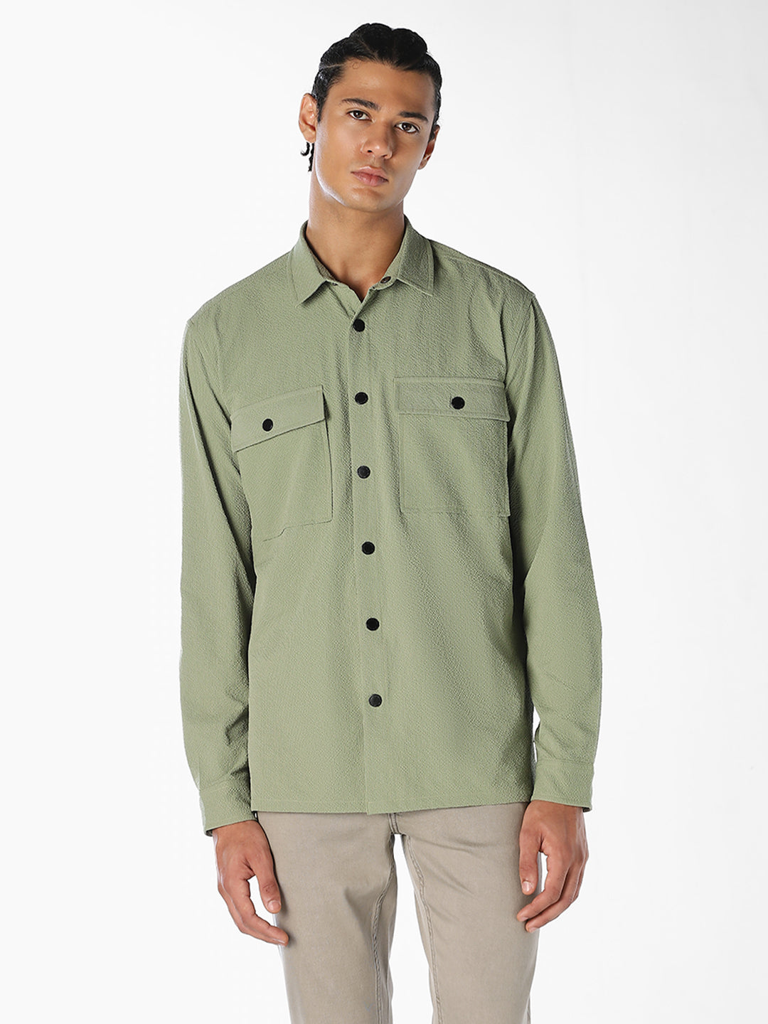 Textured Cotton Shirt