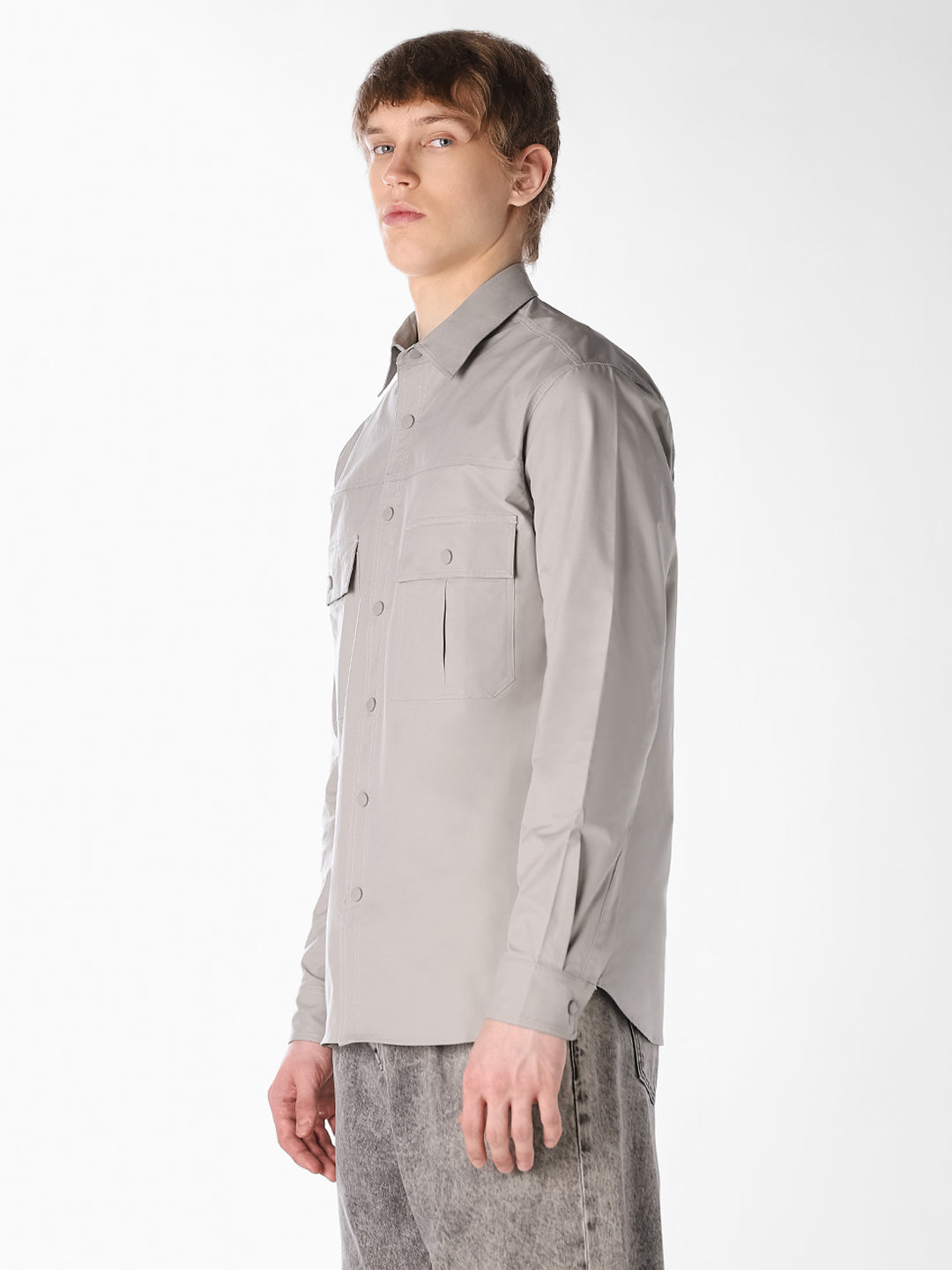 Plain Weave Solid Shirt