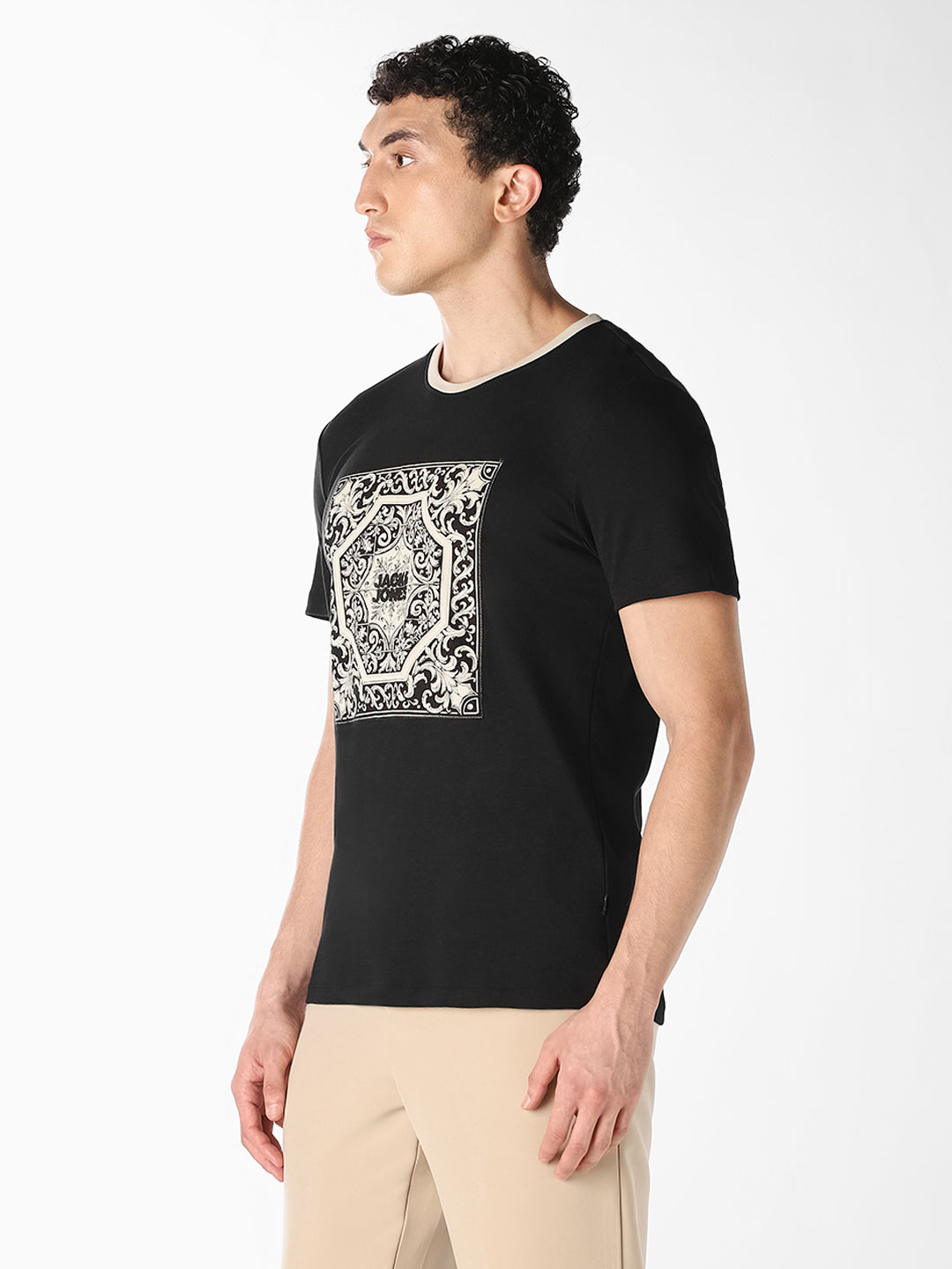 Black Graphic Print T-Shirt