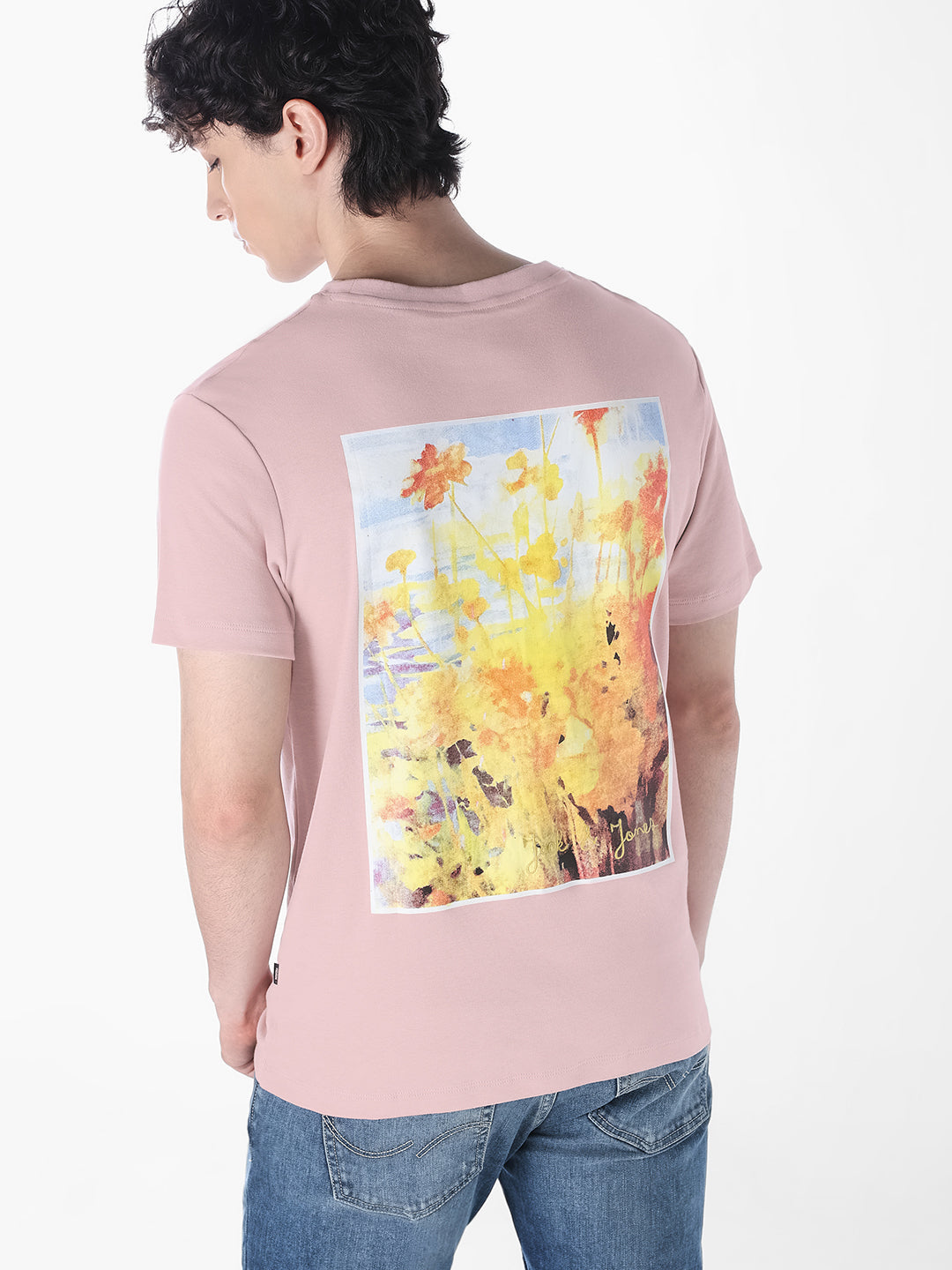 Floral Print Crew Neck T-shirt