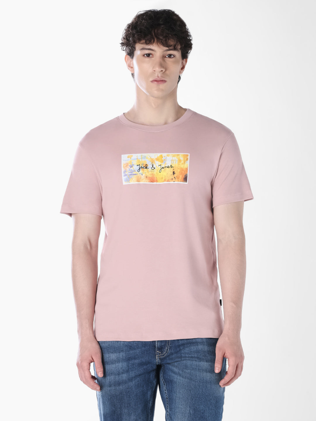 Floral Print Crew Neck T-shirt