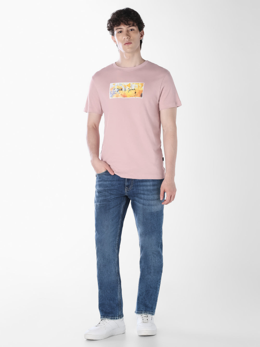 Floral Print Crew Neck T-shirt