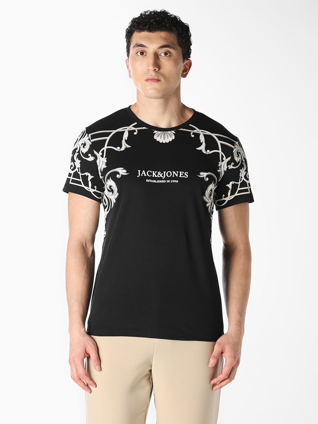 Black Graphic Print T-Shirt