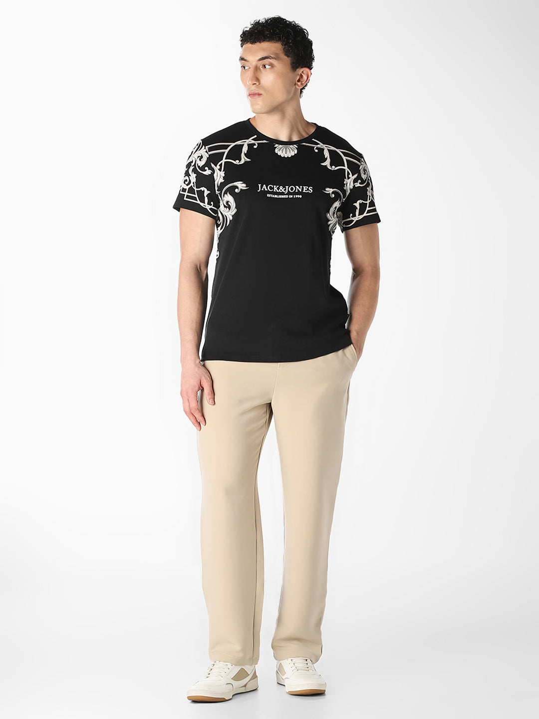 Black Graphic Print T-Shirt
