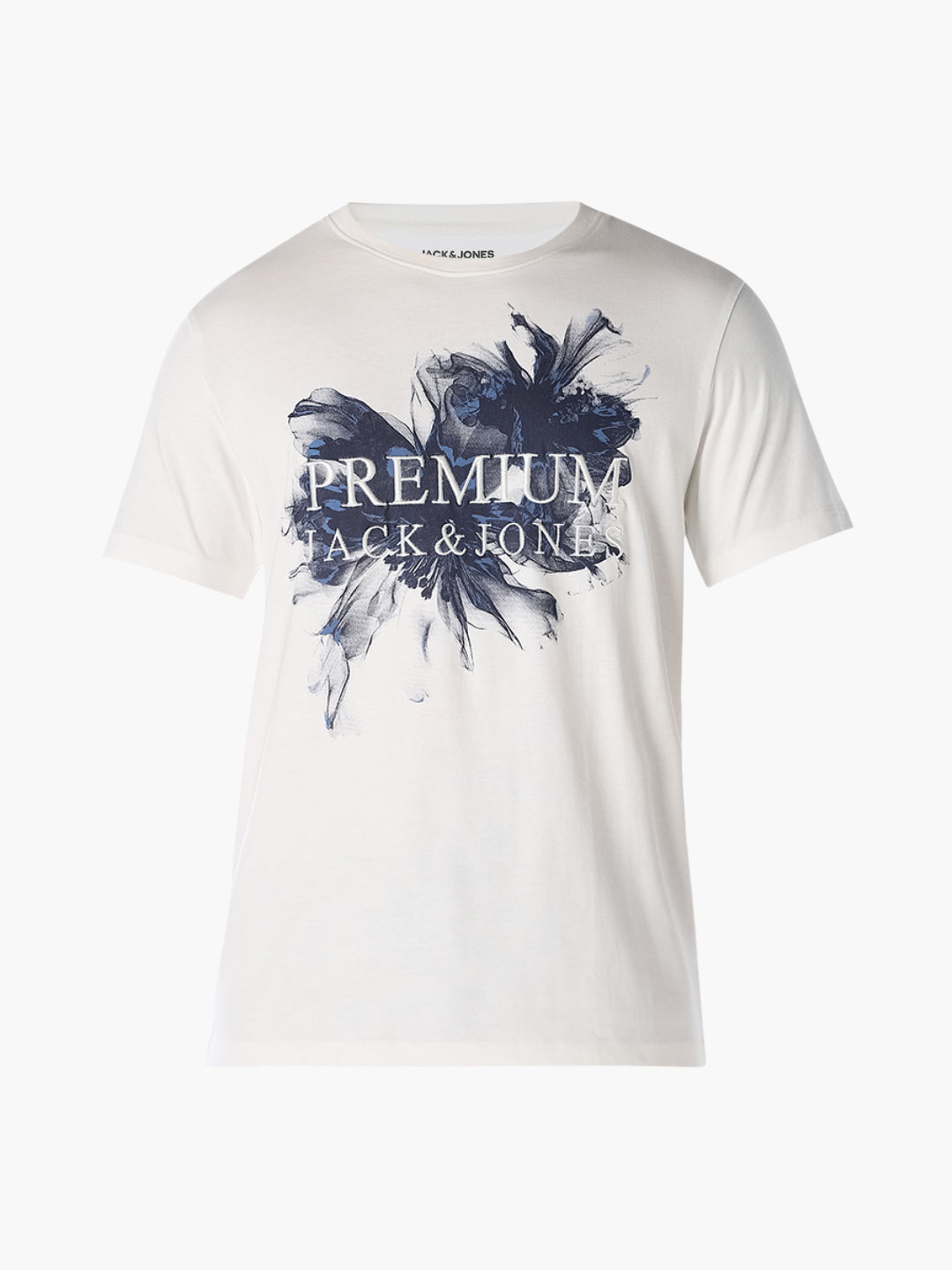 White Floral Graphic T-Shirt