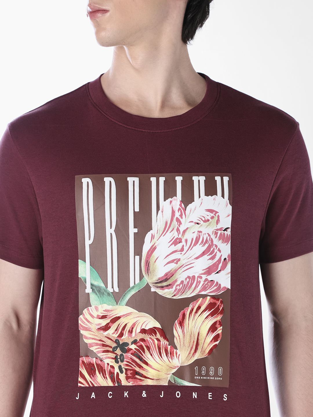 Floral Print Crew Neck T-shirt