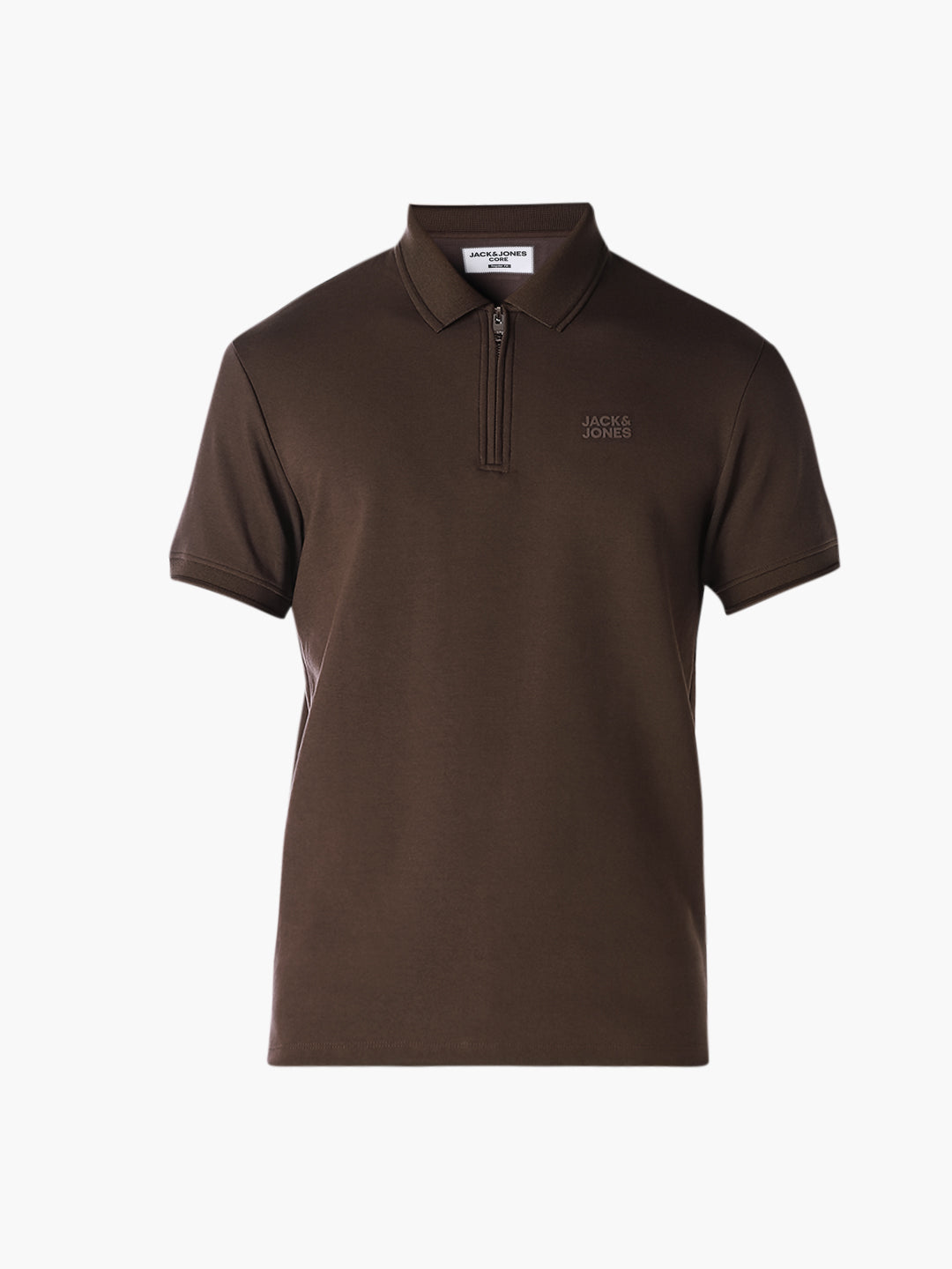 Dark Brown Knitted Polo