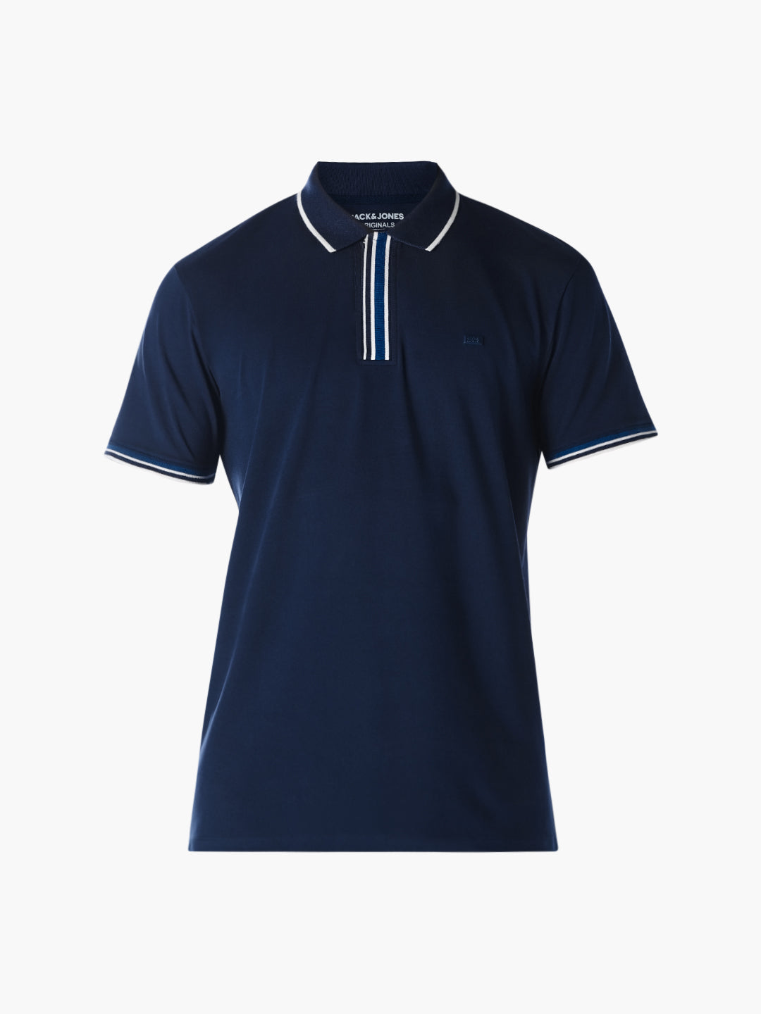 Blue striped Regular Fit polo