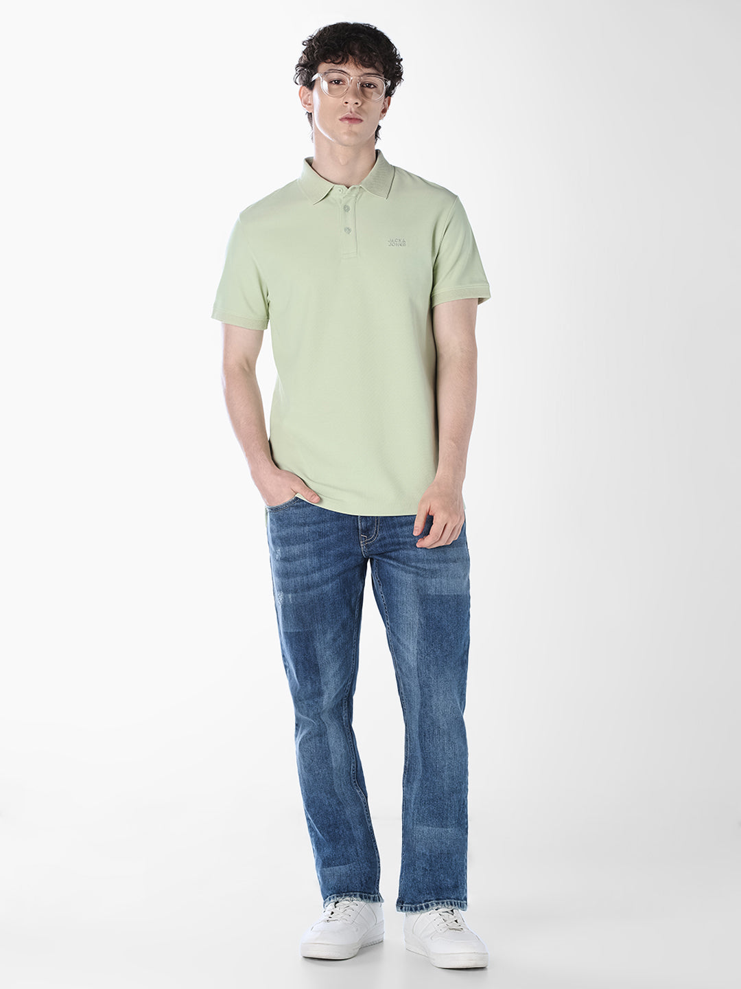 Light Green Cotton Polo