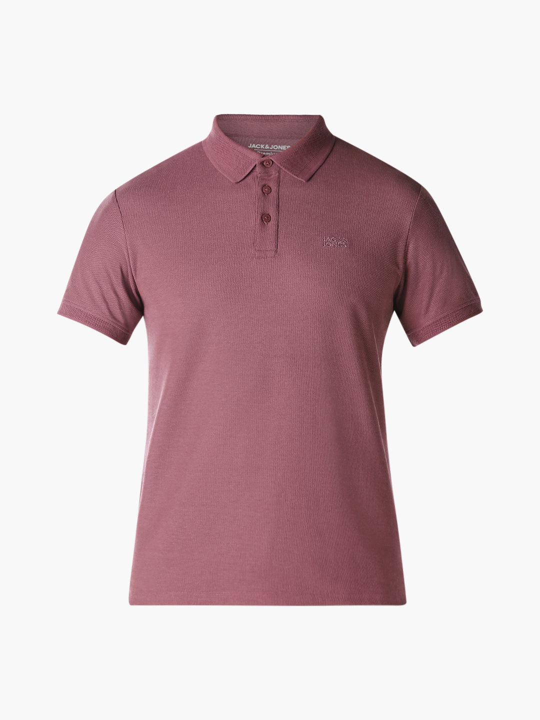 Mauve Jacquard Cotton Polo