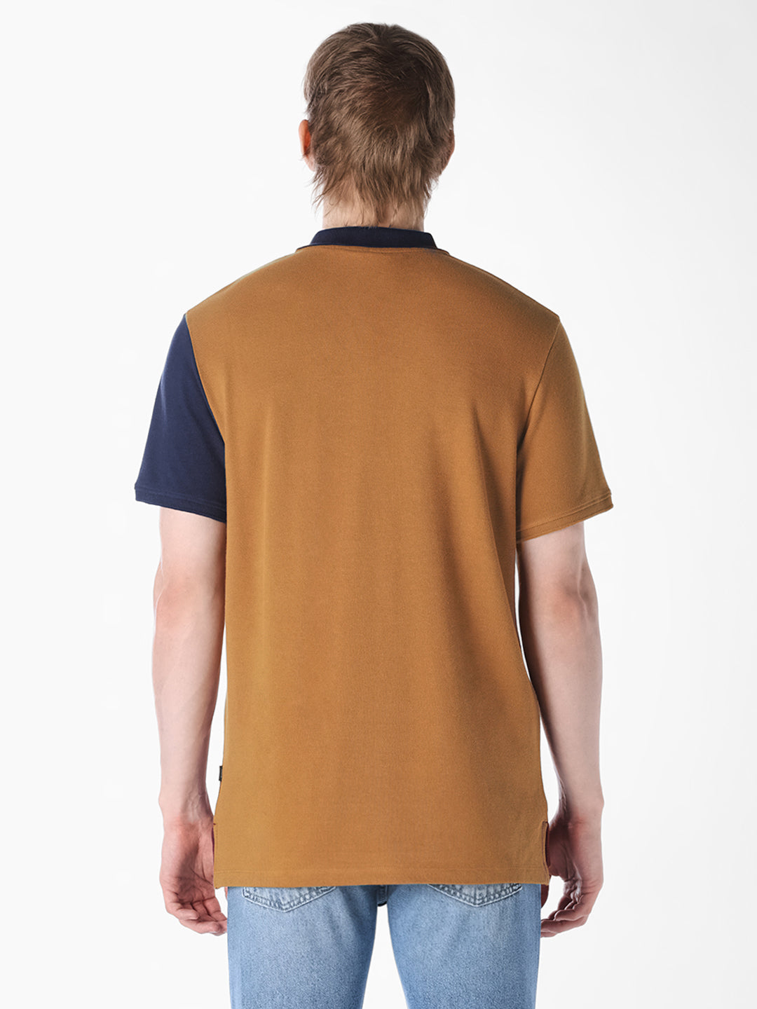 Colourblocked Regular Fit Polo