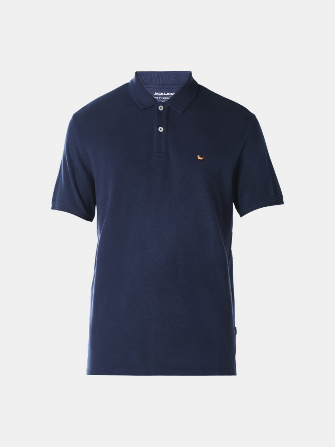 Blue Embroidered Polo