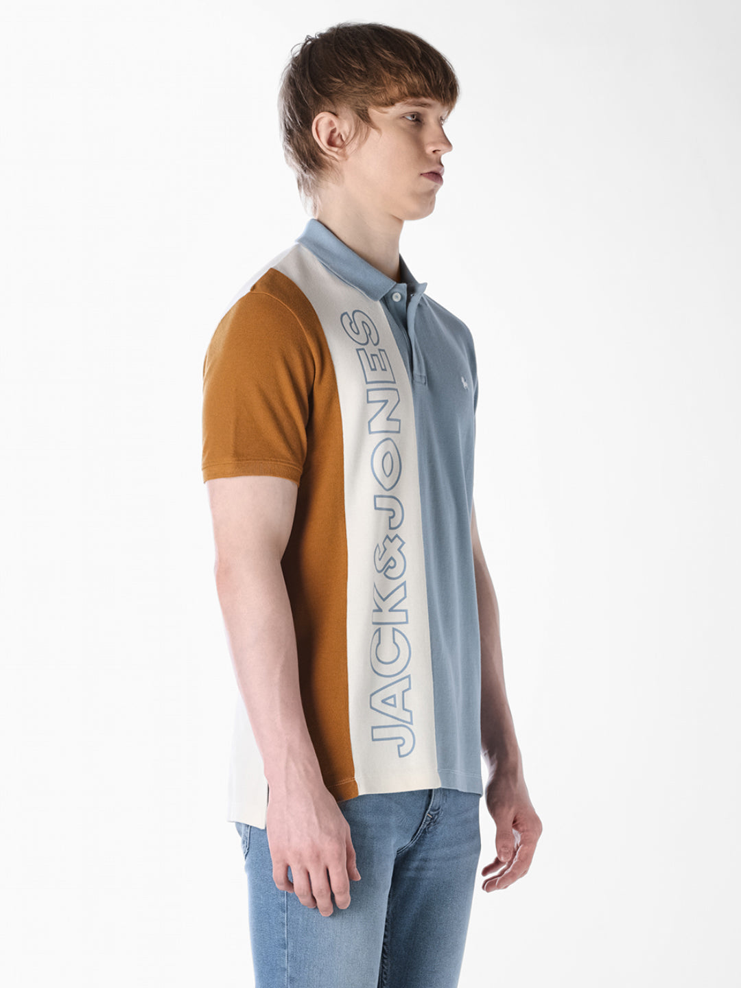 Colourblocked Cotton Polo
