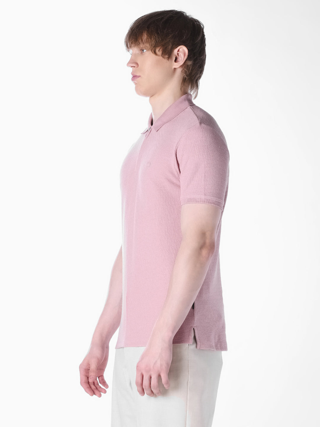 Lilac Jacquard Regular Fit polo
