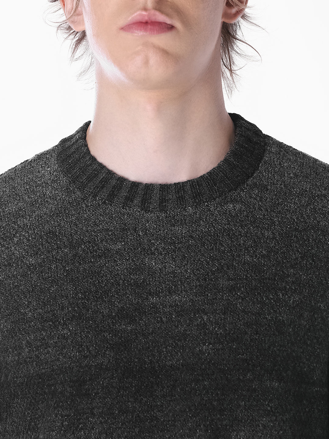 Green yarn dyed Regular Fit Pullover