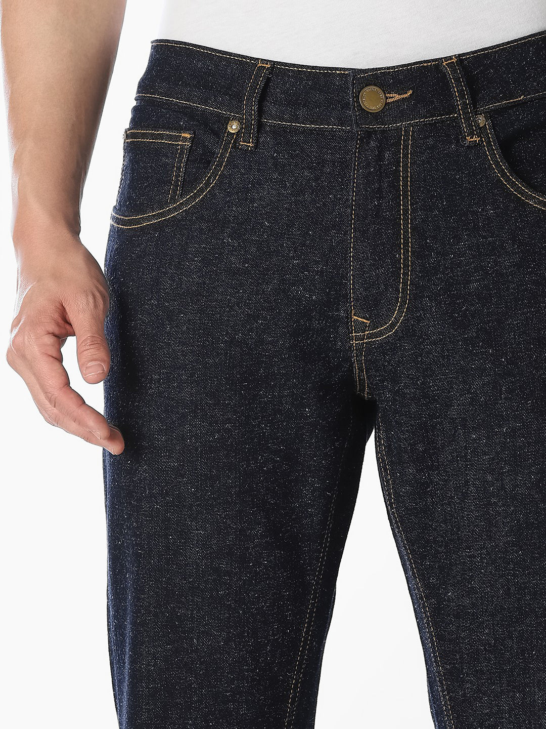 Dark Blue 5 Pocket Clark Regular Fit Jeans