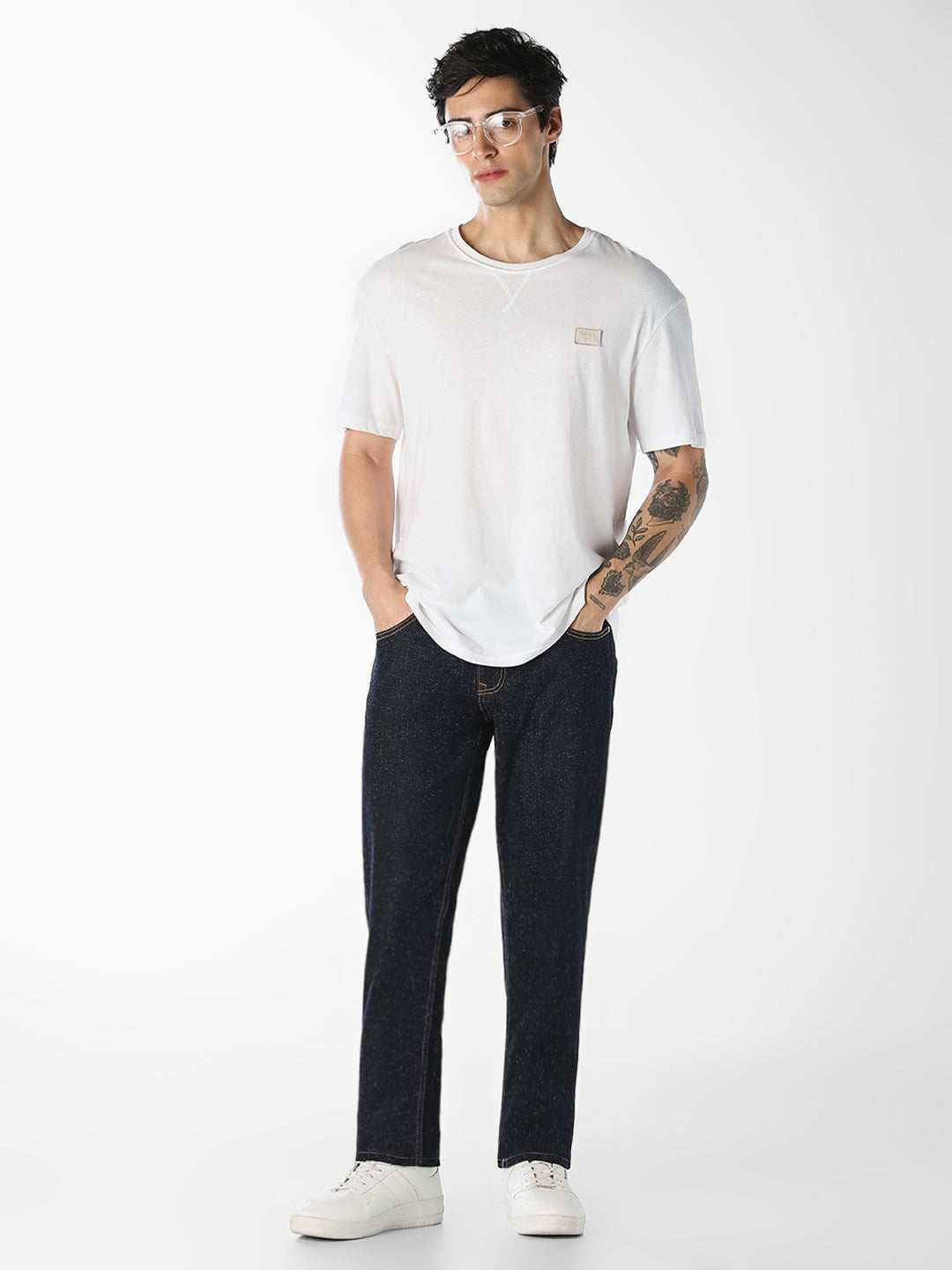 Dark Blue 5 Pocket Clark Regular Fit Jeans