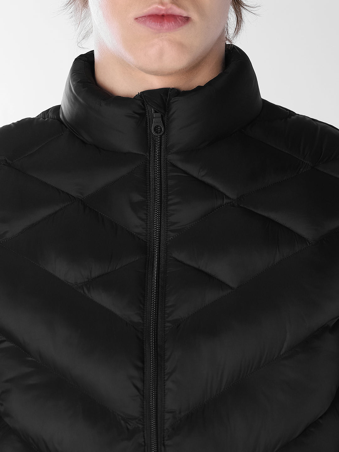 Black High Neck Gilet