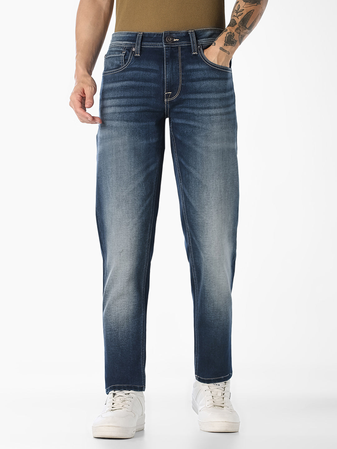 Blue Low-Rise Glenn Slim Fit Jeans - 28/30