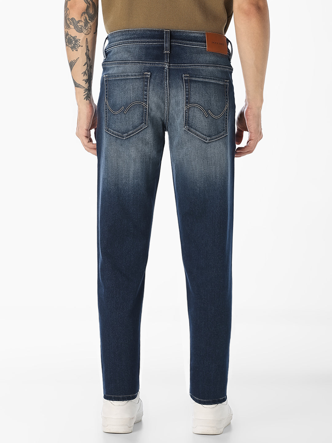 Blue Low-Rise Glenn Slim Fit Jeans
