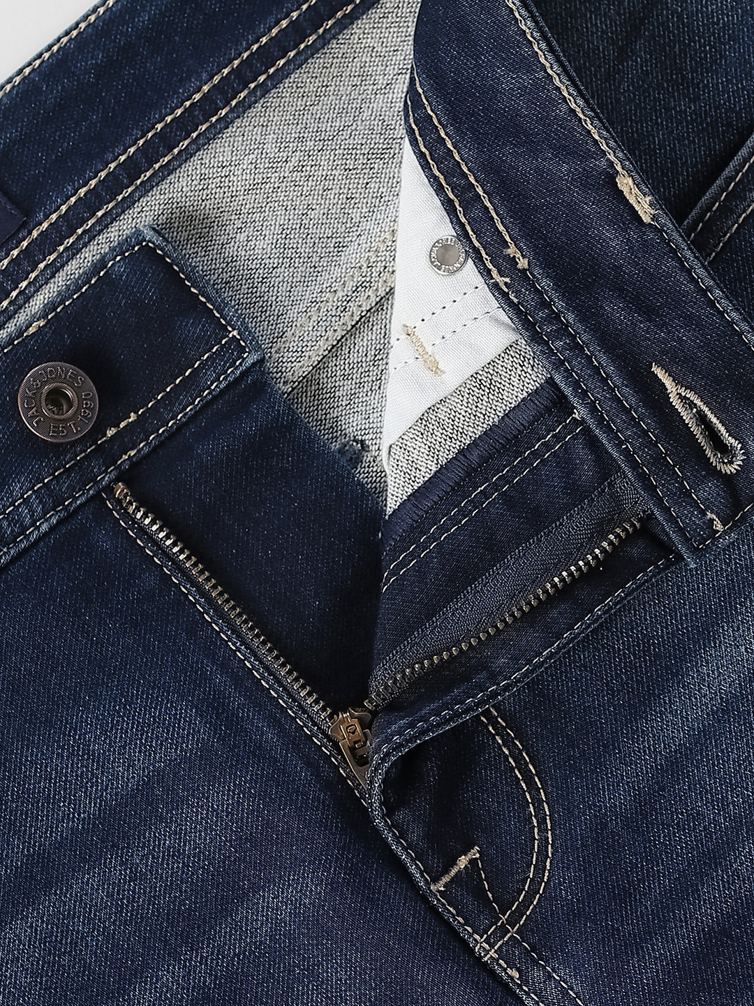 Blue Low-Rise Glenn Slim Fit Jeans