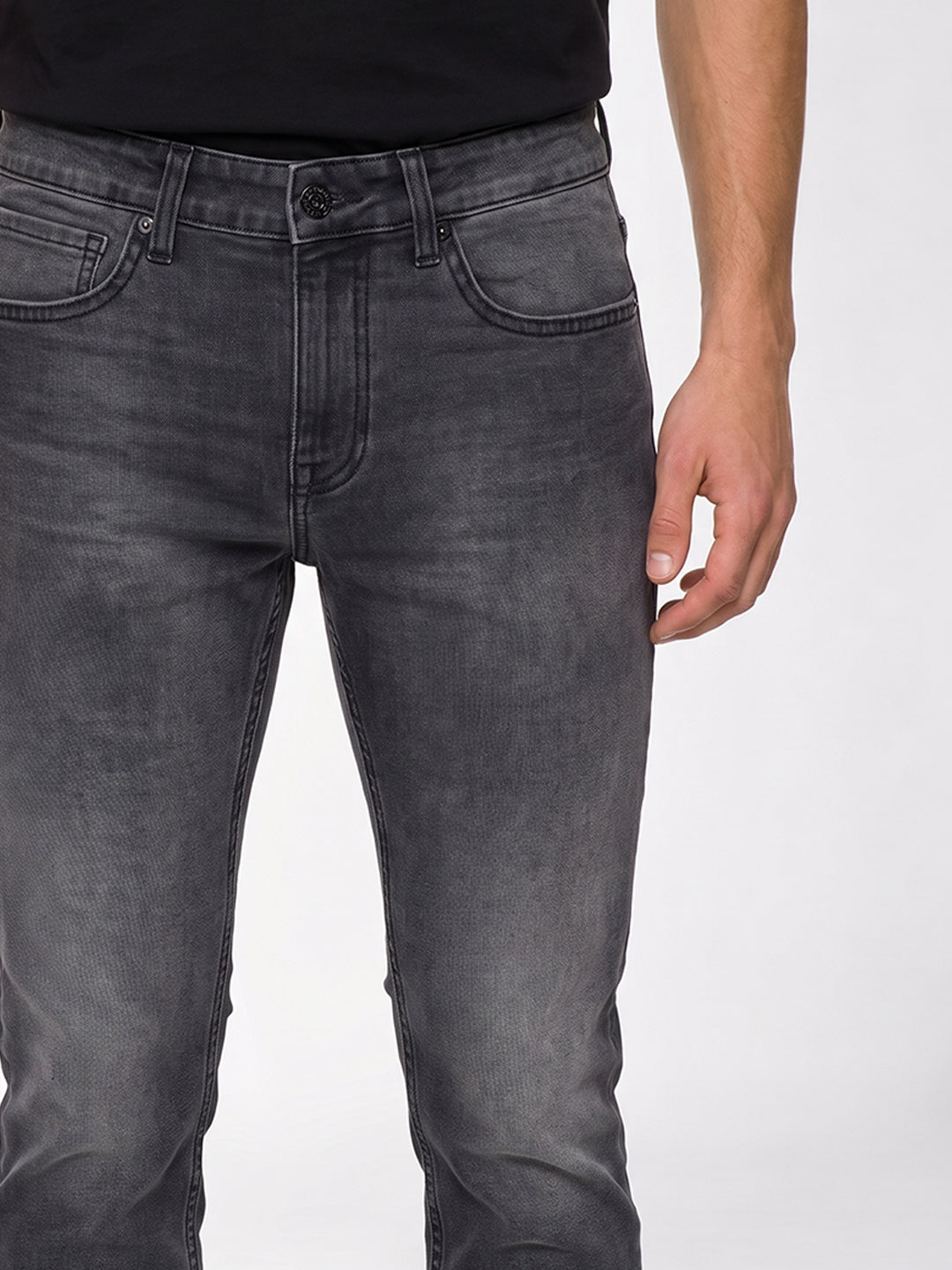 Dark Grey Glenn Slim Fit Jeans