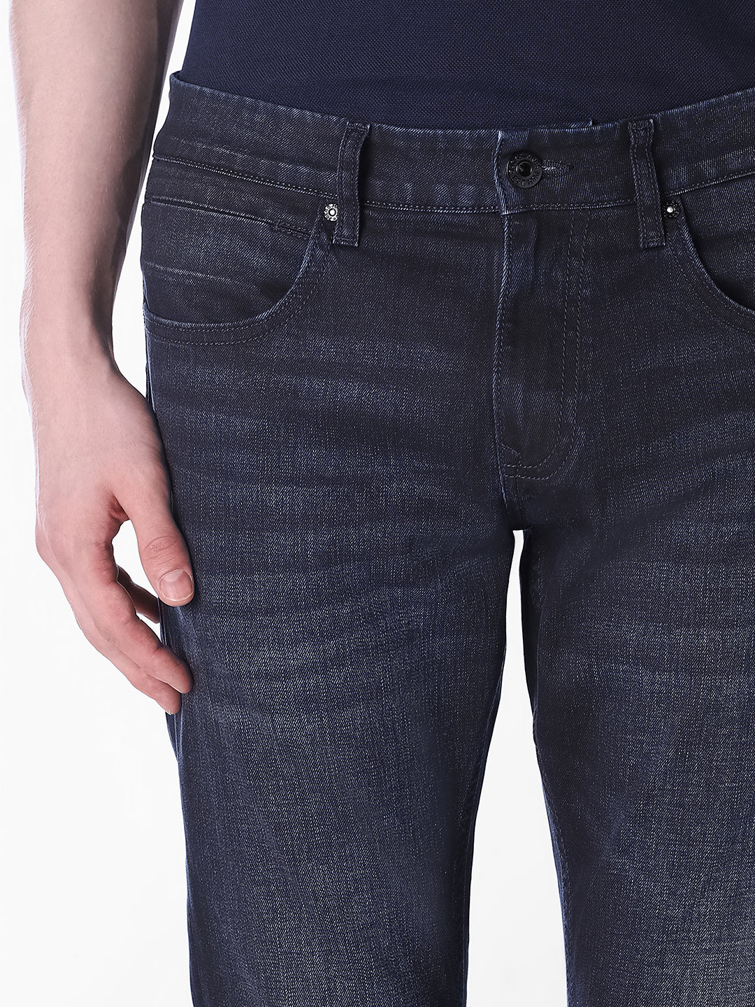Dark Grey Clark Regular Fit Jeans