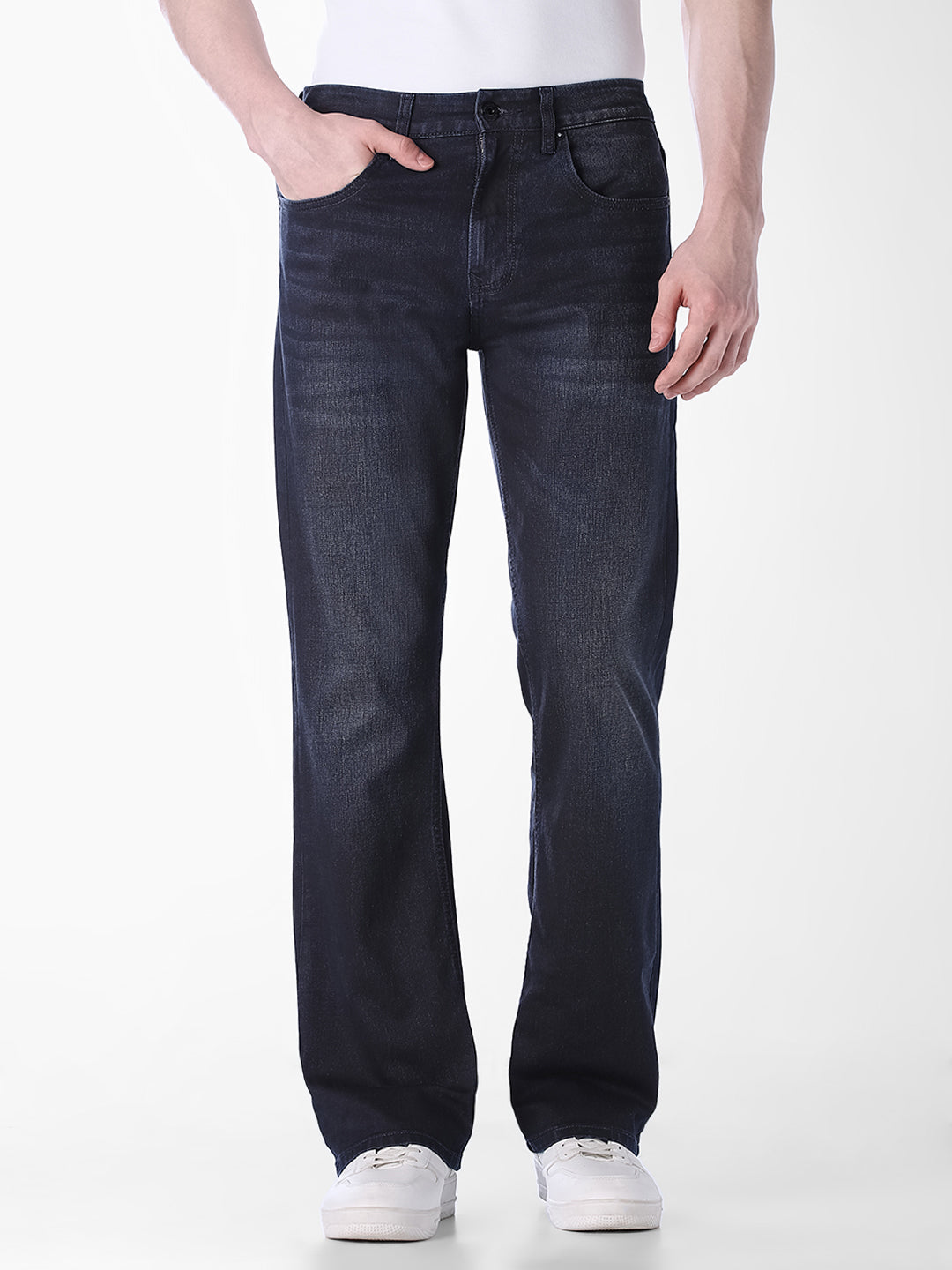 Dark Grey Cliff Bootcut Jeans