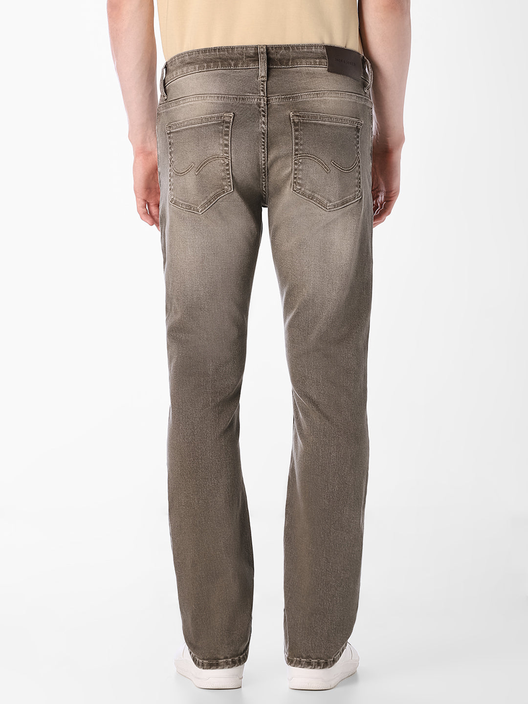Dark Olive Washed Clark Regular Fit Jeans