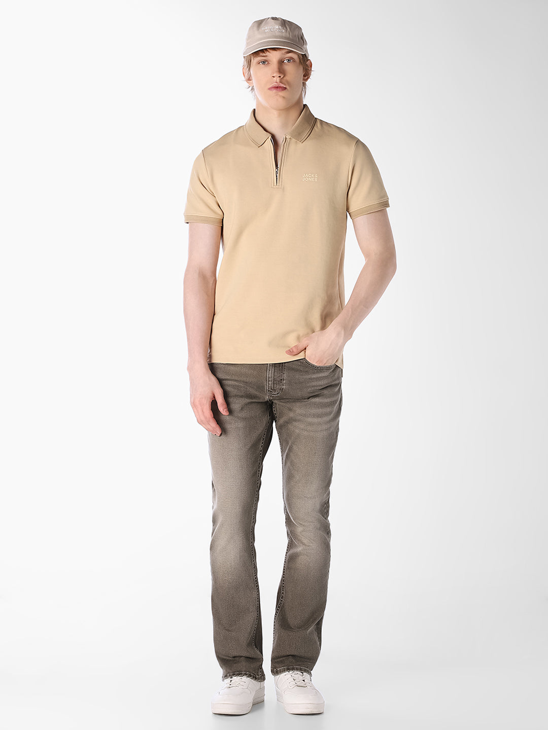 Dark Olive Washed Clark Regular Fit Jeans
