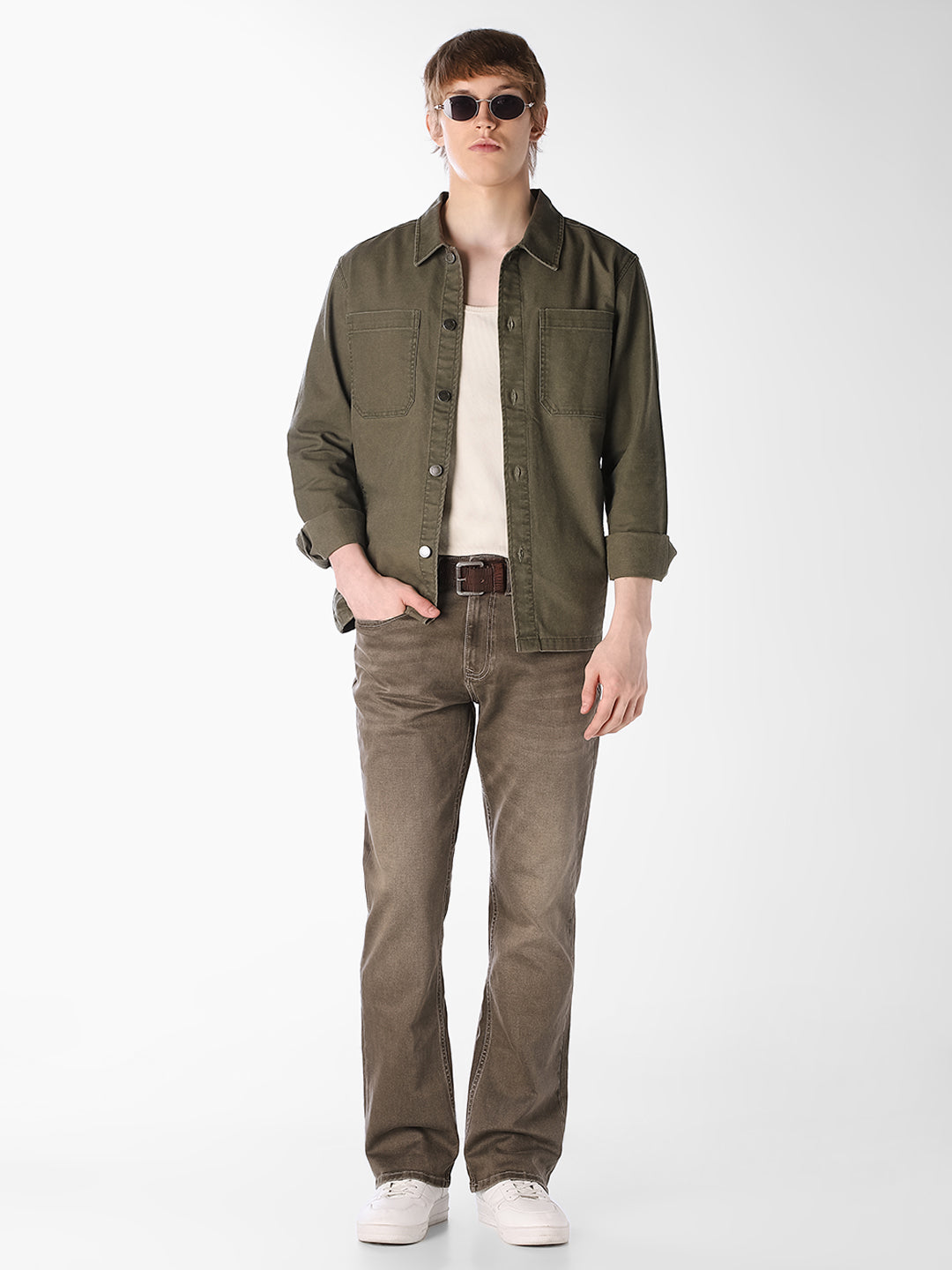 Dark Olive Cliff BOOTCUT Jeans