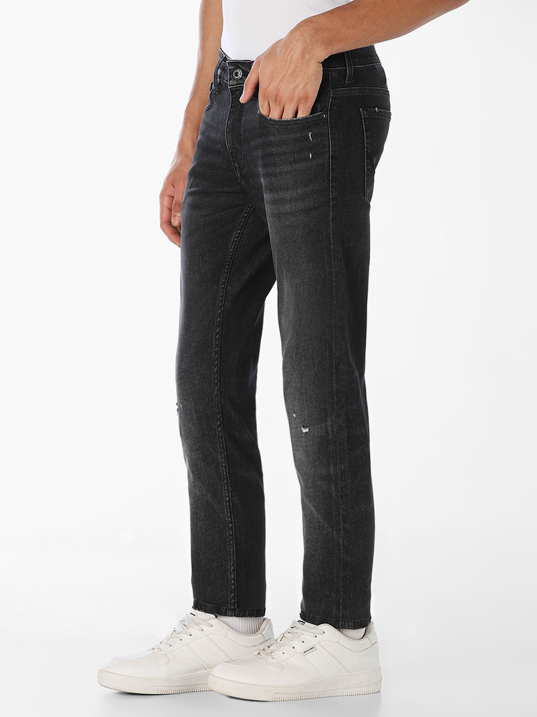 Black Washed Glenn Slim Fit Jeans