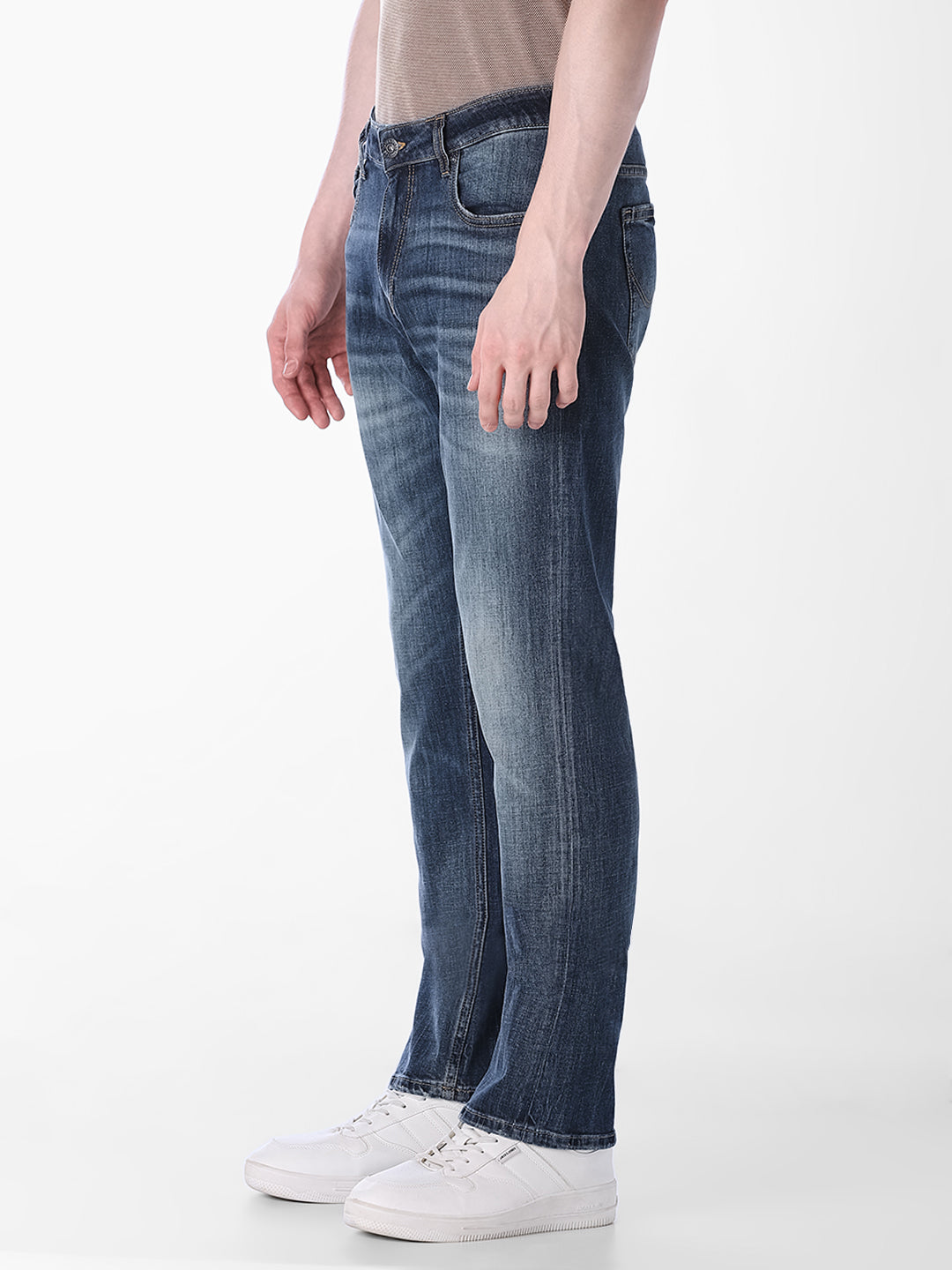 Blue Light Wash Regular Fit Jeans