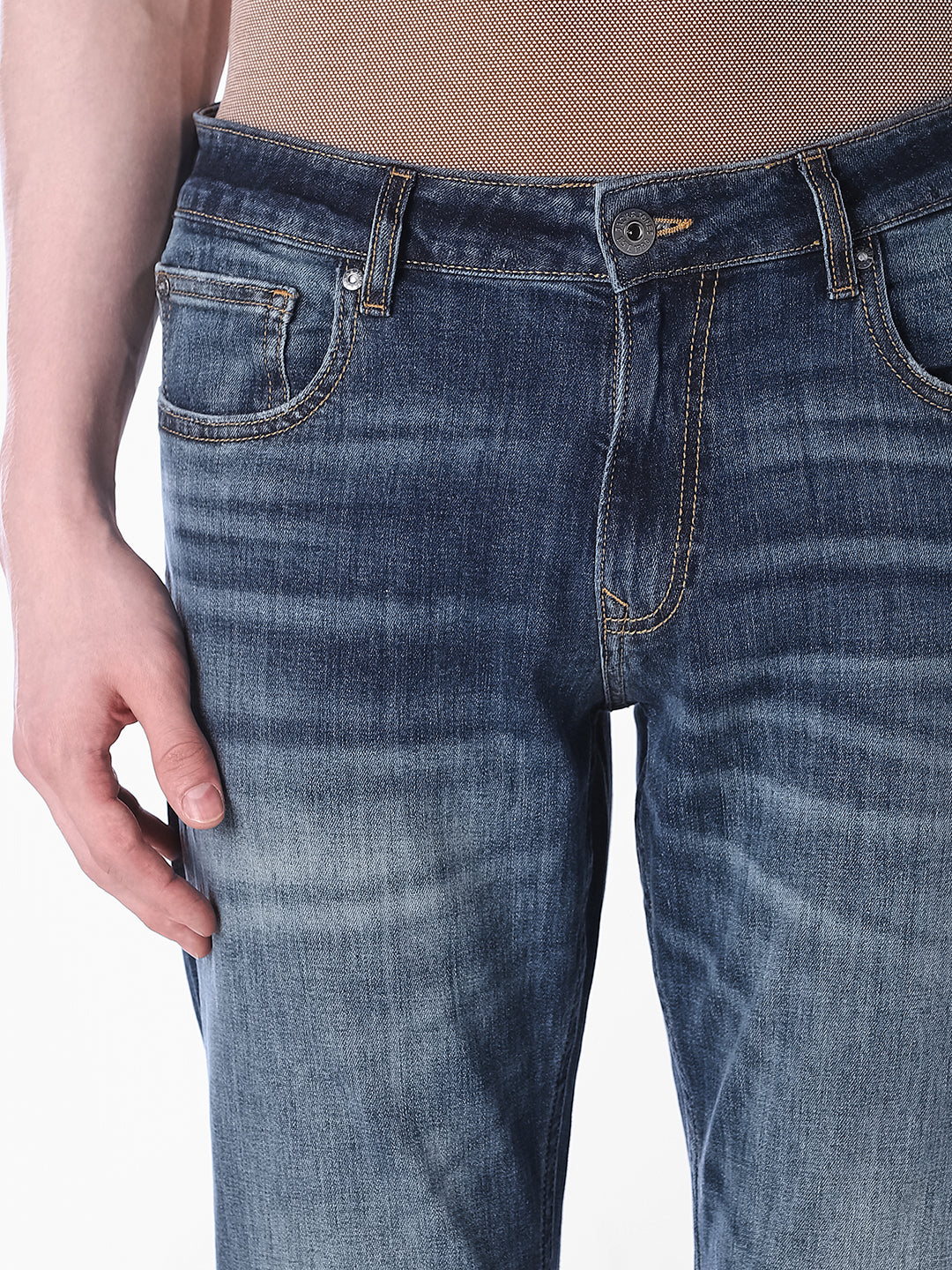 Blue Light Wash Regular Fit Jeans