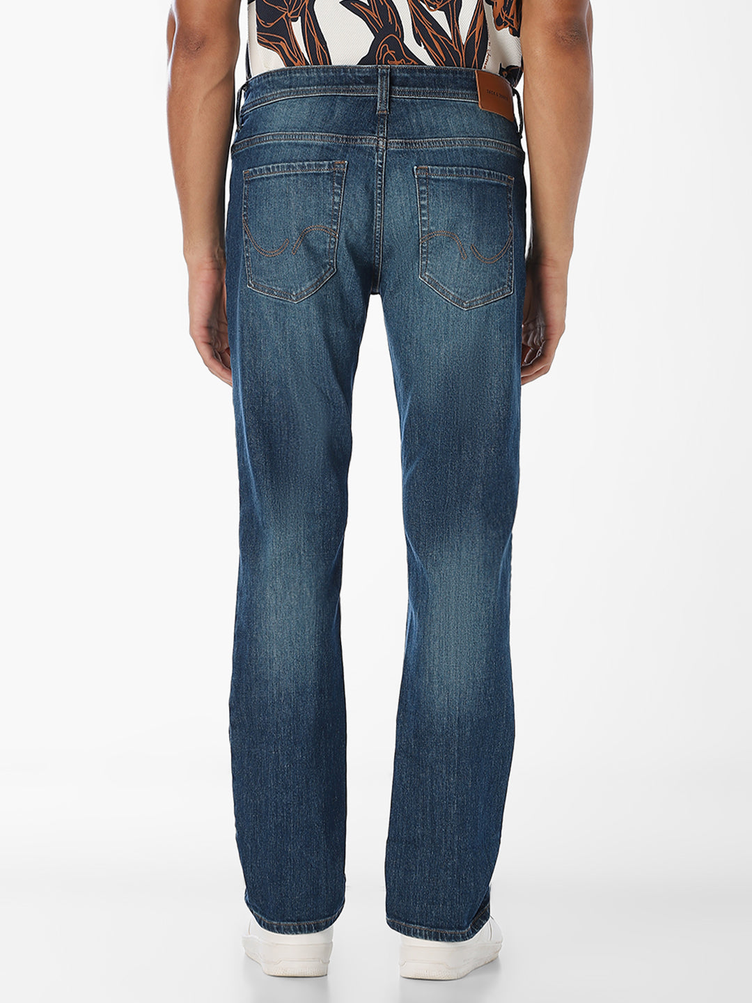 Blue Washed Regular Fit Jeans