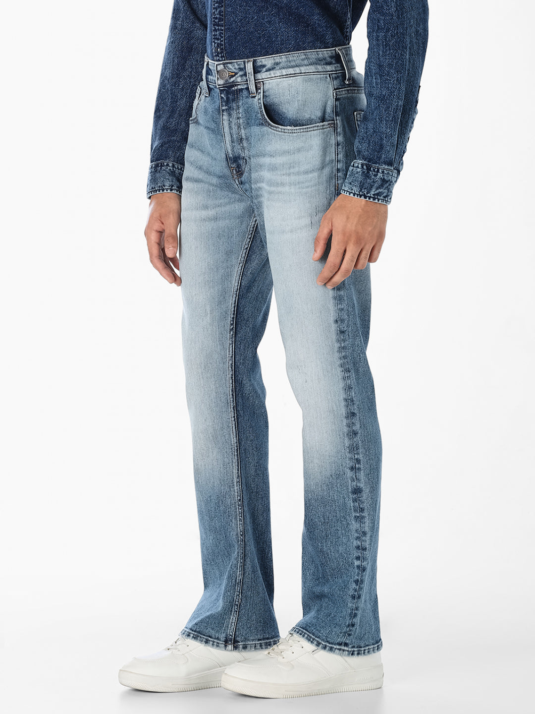 Light Blue Cliff Bootcut Jeans