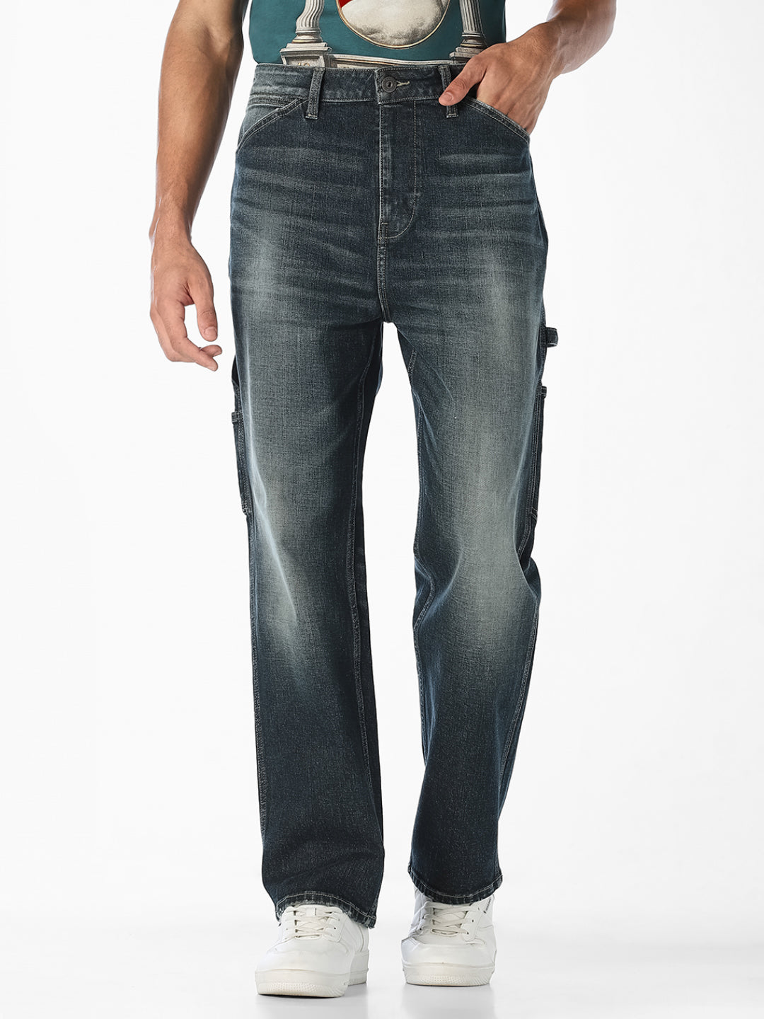 Dark Wash DARIO Loose Fit Jeans - 28/30