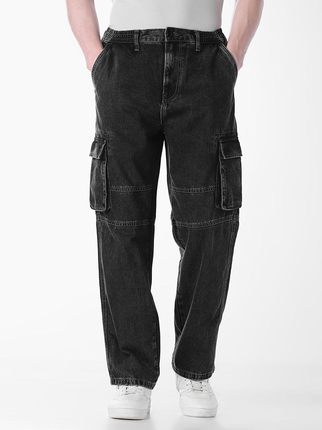 dark grey loose Fit jeans