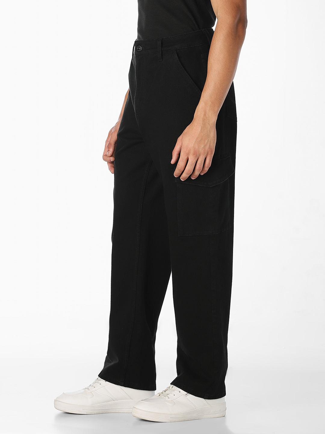 Black Dario Cargo Jeans