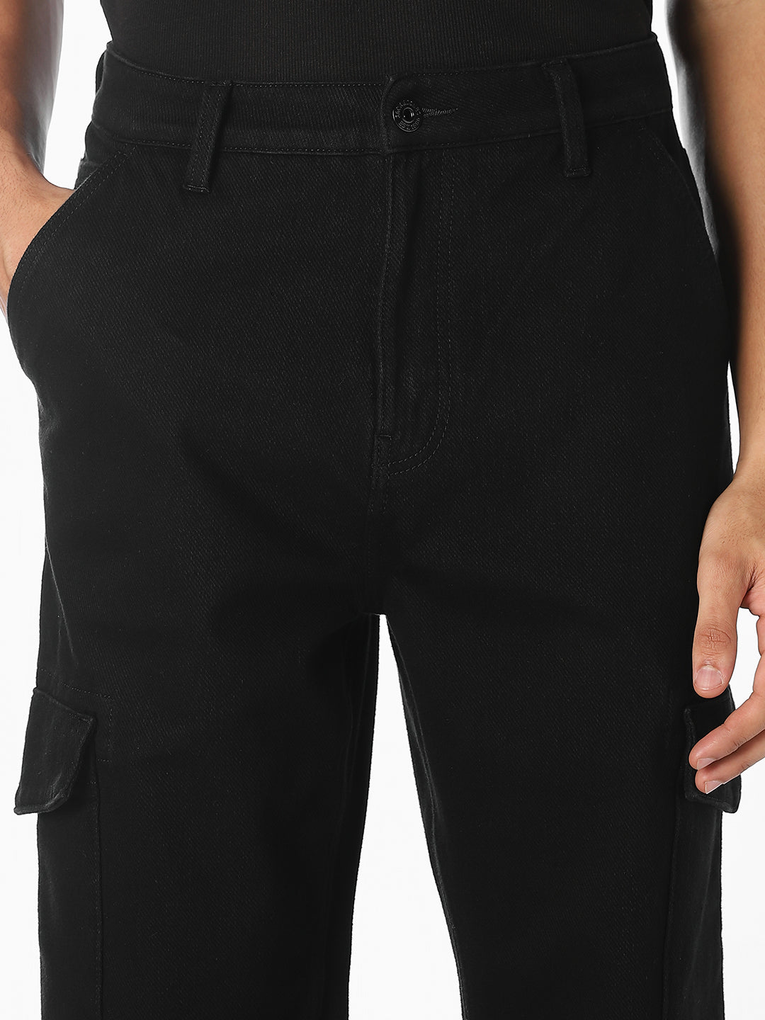Black Dario Cargo Jeans