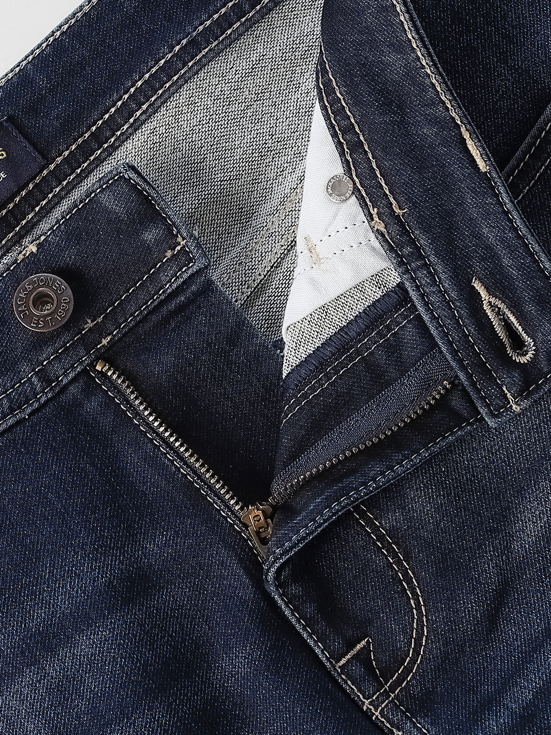 Blue Low-Rise Brak Slim Cropped Jeans