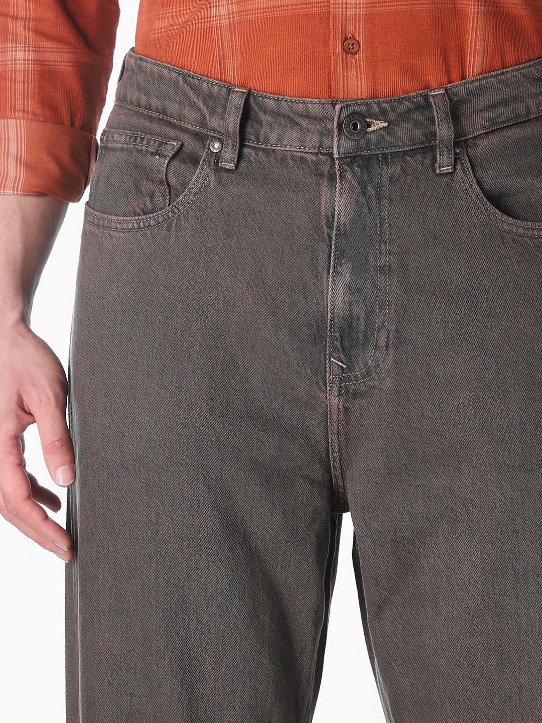 Brown Dario Loose Fit Jeans