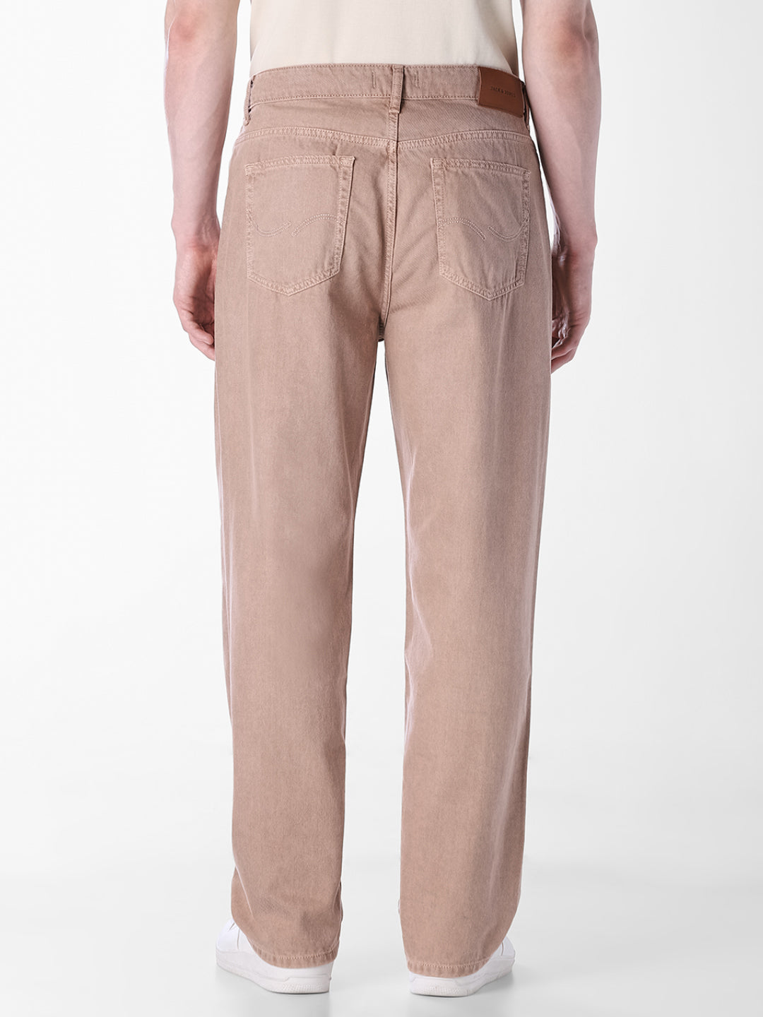 Tan High Rise Dario Loose Fit Jeans