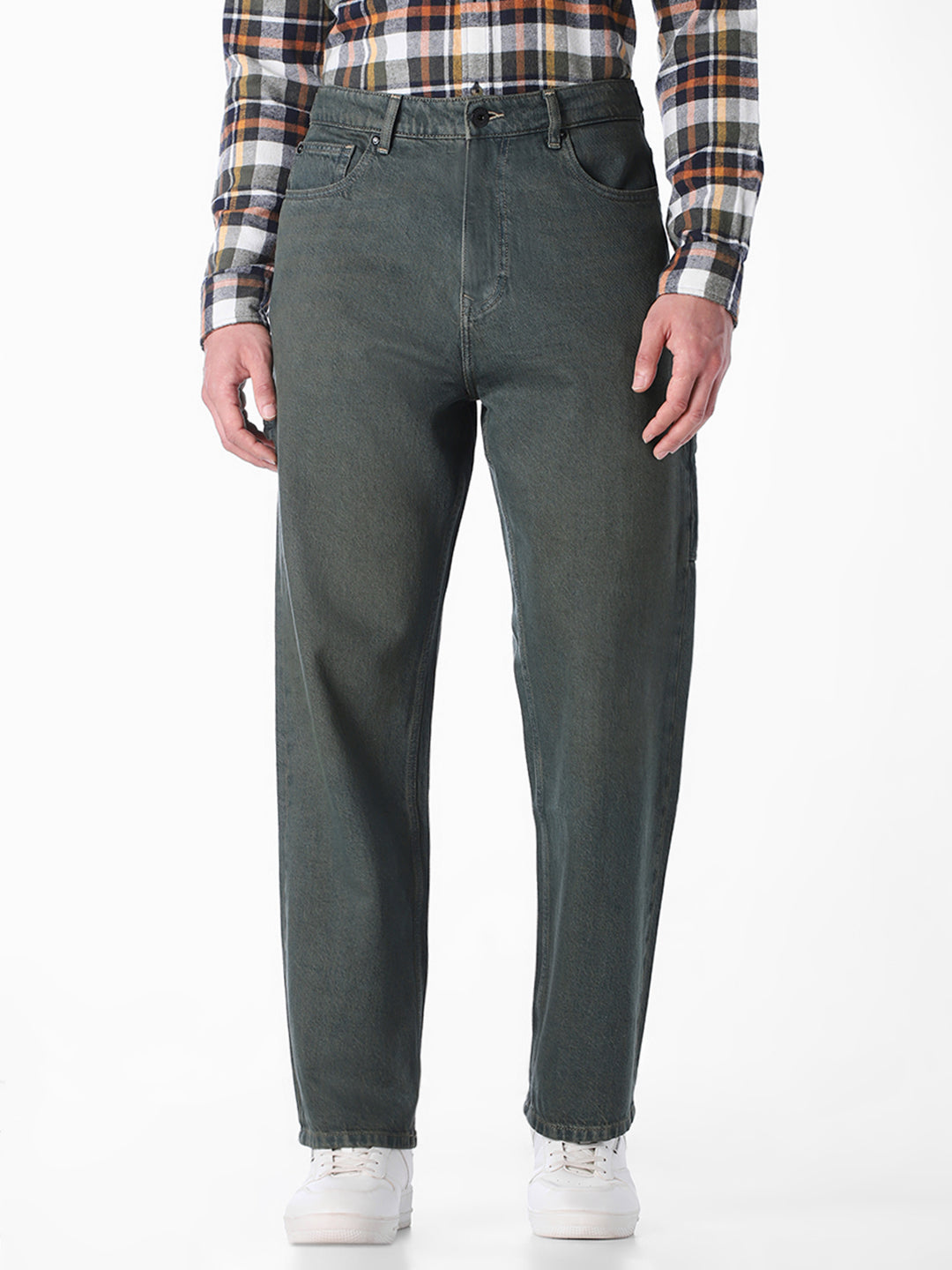 Green Dario loose Fit Jeans
