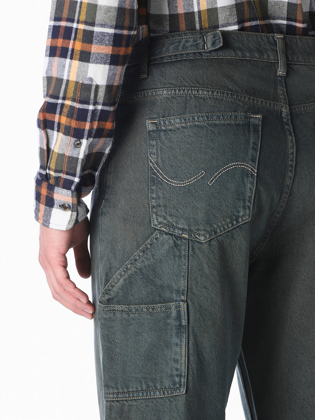 Green Dario loose Fit Jeans