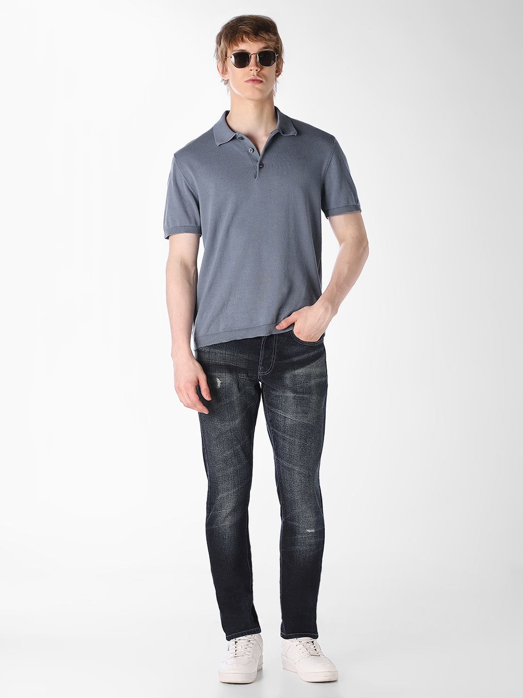 Distressed Glenn Slim Fit Jeans