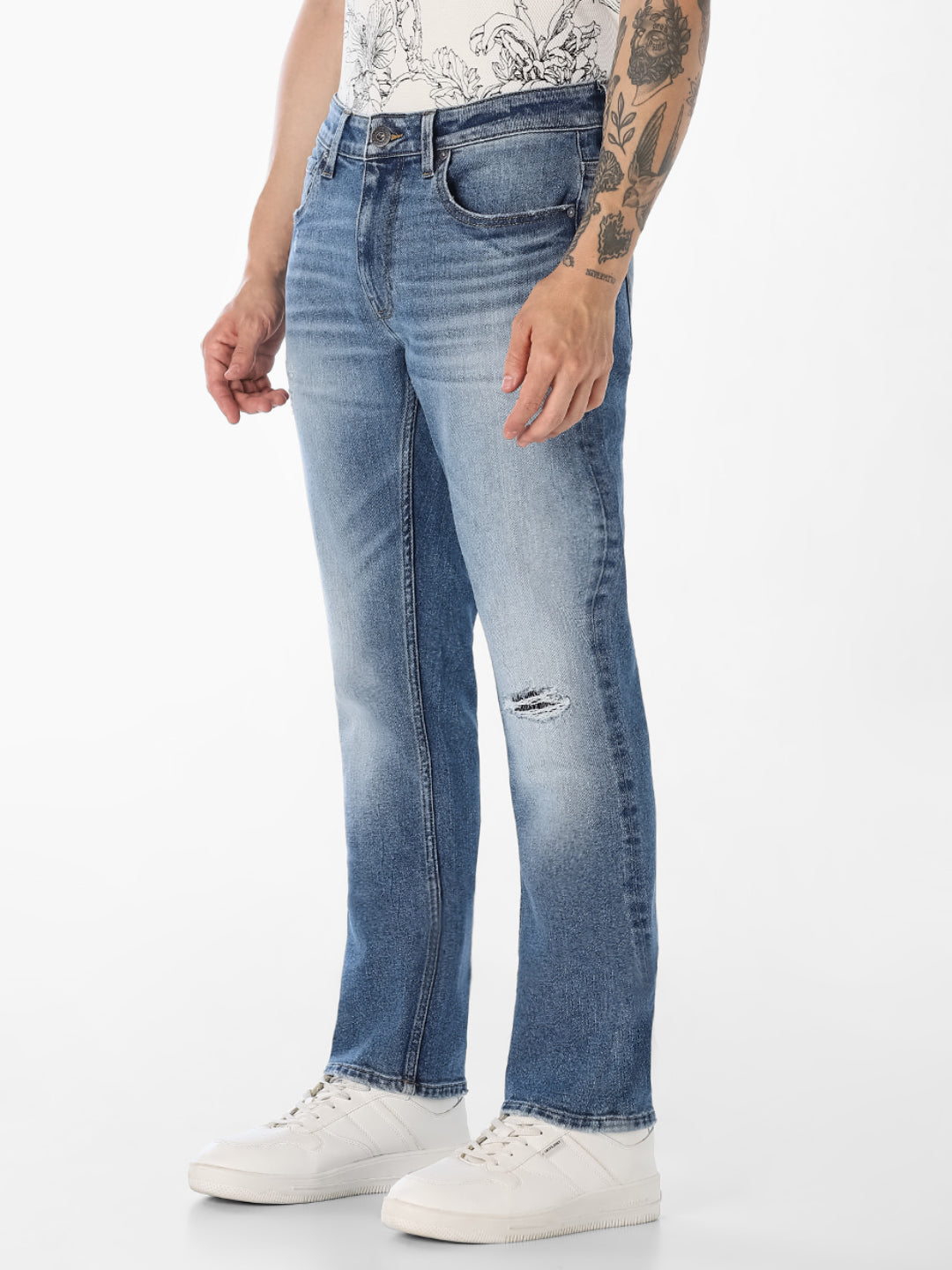 Blue Washed Clark Regular Fit Jeans