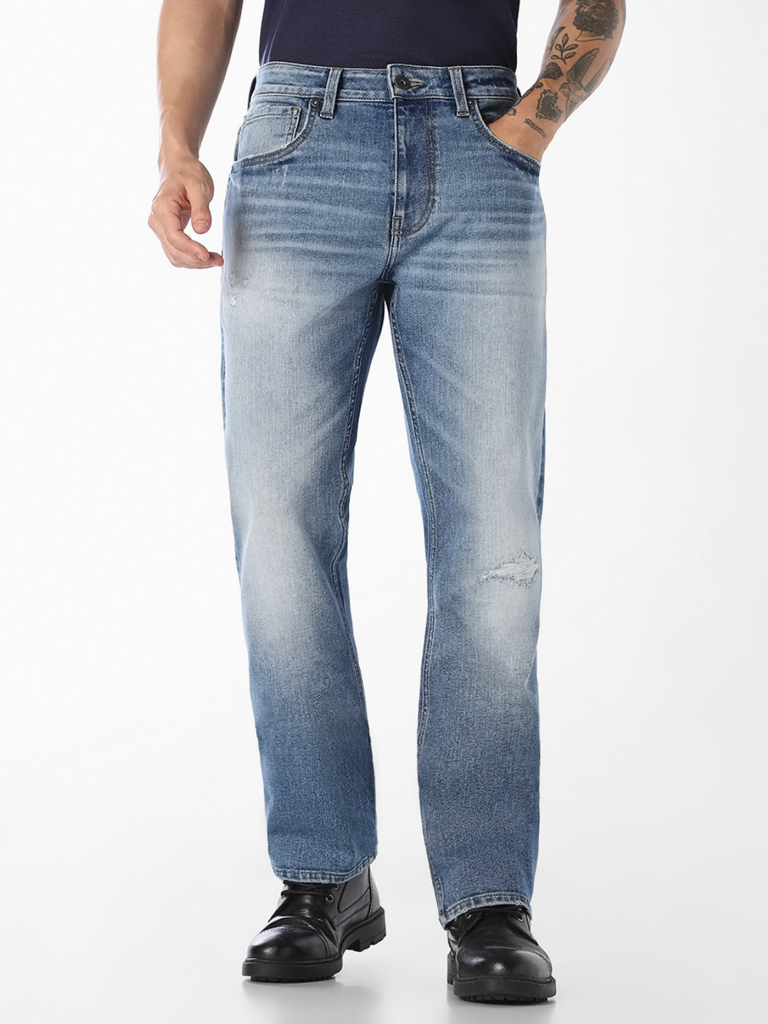 Light Wash Cliff Bootcut Jeans - 28/30